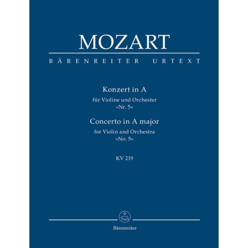 Mozart W.A. - Concerto for Violin No.5 in A (K.219) (Urtext).