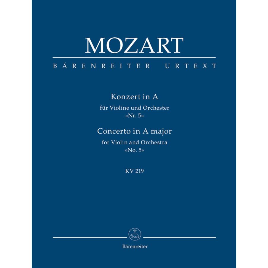 Mozart W.A. - Concerto for Violin No.5 in A (K.219) (Urtext).