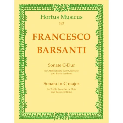 Barsanti F. - Sonata in C,...