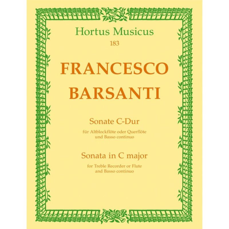 Barsanti F. - Sonata in C, Op1/2.