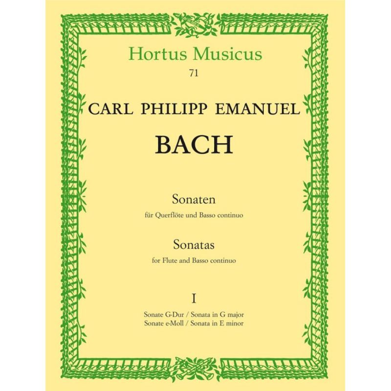 Bach C.P.E. - Sonatas (2), Vol.1: in G & E minor (Wq 123 & 124).