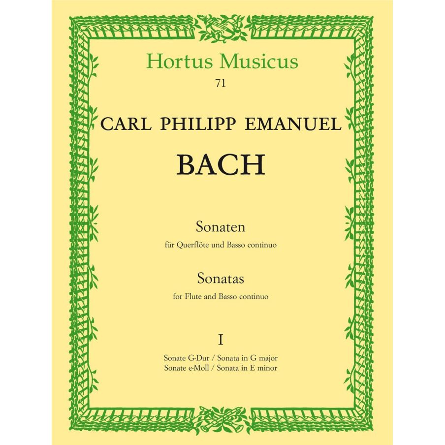 Bach C.P.E. - Sonatas (2), Vol.1: in G & E minor (Wq 123 & 124).