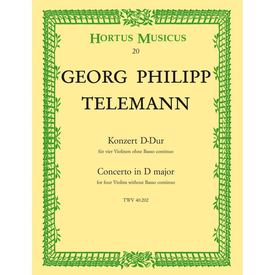 Telemann G.P. - Concerto for Four Violins in D.