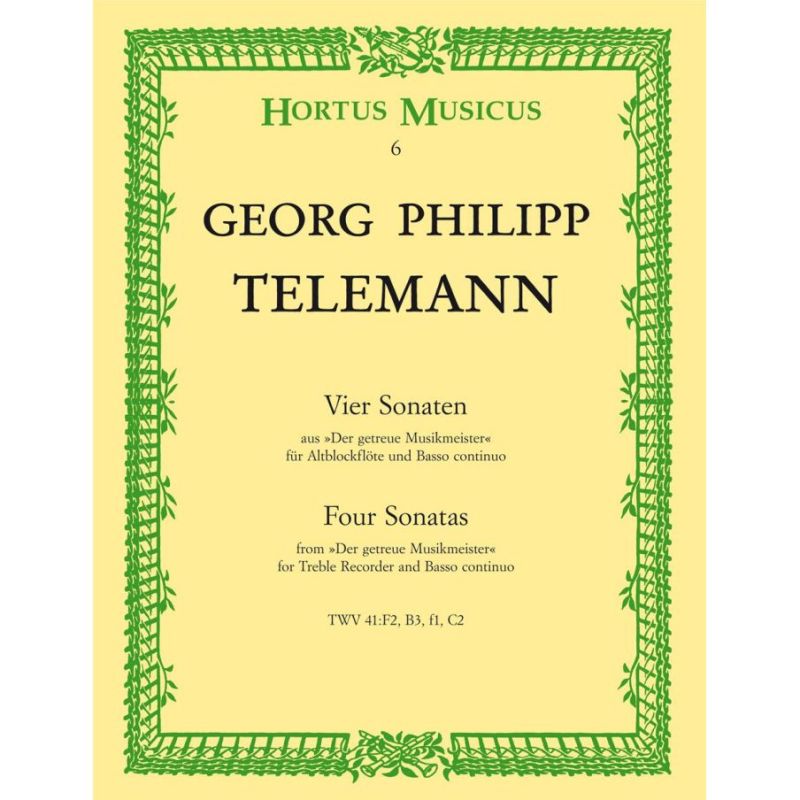 Telemann, G.P. - Four Sonatas from Der getreue Musikmeister