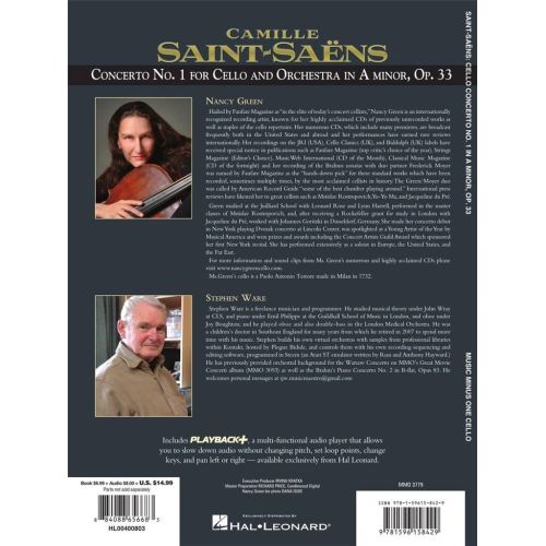 Saint-Saëns, Camille - Concerto No. 1 for Violoncello and Orchestra