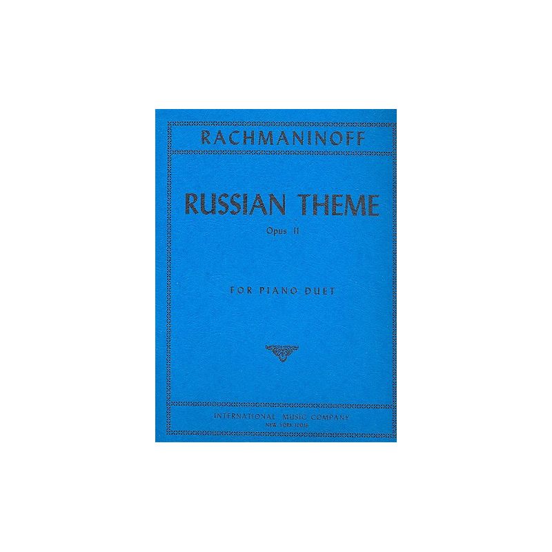 Rachmaninoff, Sergei - Russian Theme Op. 11 No. 3