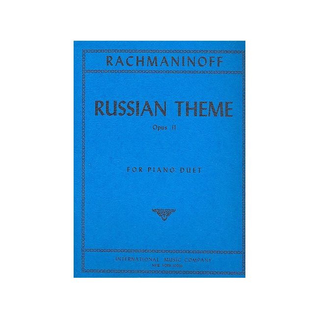Rachmaninoff, Sergei - Russian Theme Op. 11 No. 3