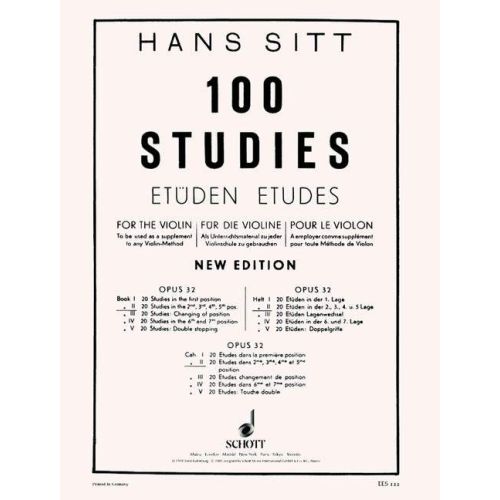 Sitt, Hans - 100 Studies...