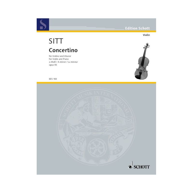 Sitt, Hans - Concertino in A Minor op. 93