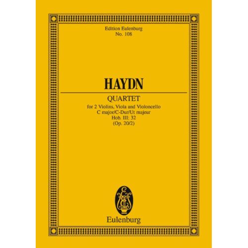 Haydn, Joseph - String Quartet C major op. 20/2 Hob. III: 32
