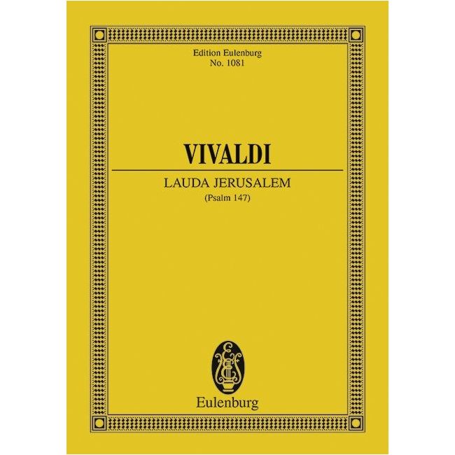 Vivaldi, Antonio - Lauda Jerusalem RV 609