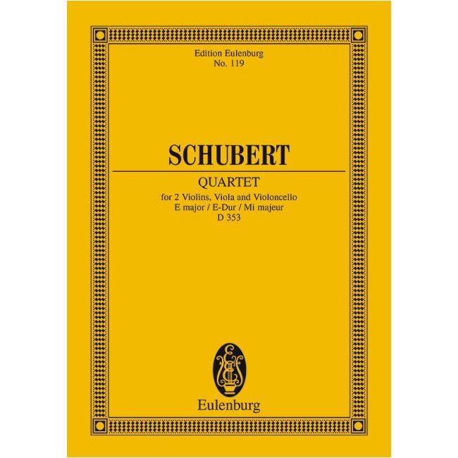 Schubert, Franz - String Quartet E major op. 125/2 D 353