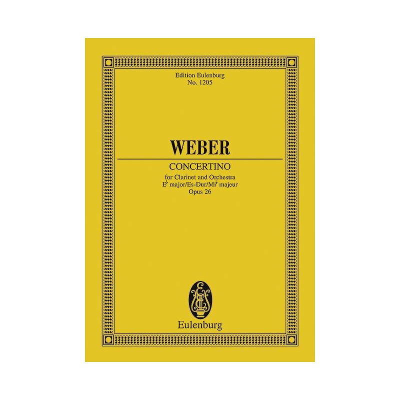 Weber, Carl Maria von - Concertino Eb major op. 26 JV 109