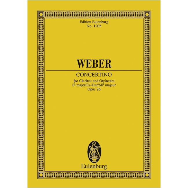 Weber, Carl Maria von - Concertino Eb major op. 26 JV 109