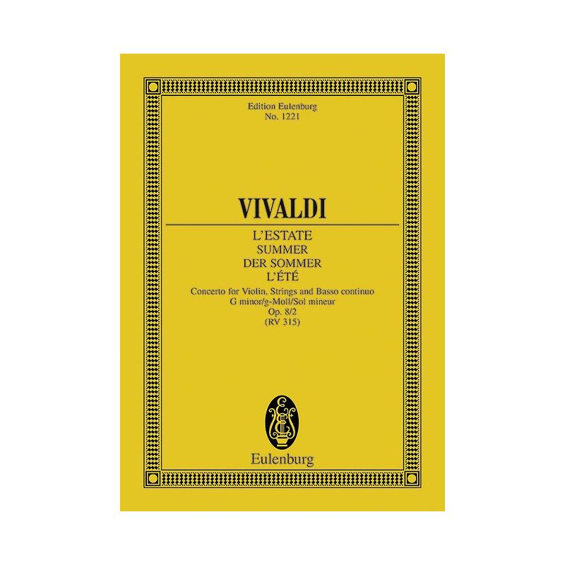 Vivaldi, Antonio - The Four Seasons op. 8/2 RV 315 / PV 336