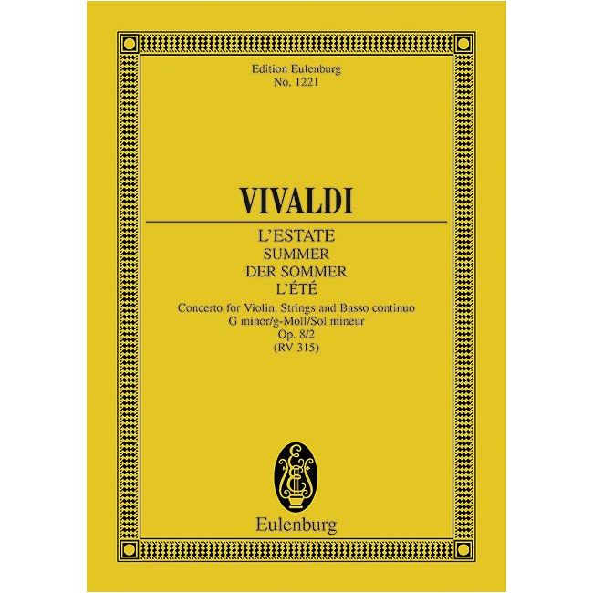 Vivaldi, Antonio - The Four Seasons op. 8/2 RV 315 / PV 336