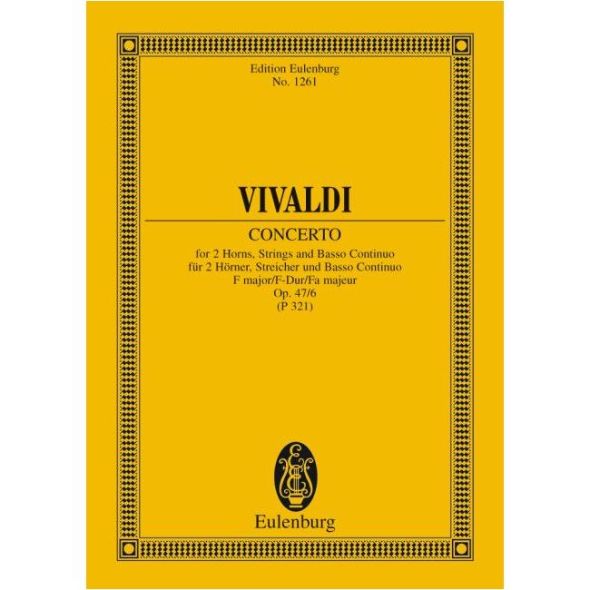 Vivaldi, Antonio - Concerto F major op. 47/6 RV / P 321