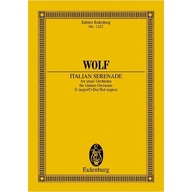 Wolf, Hugo Philipp Jakob - Italian Serenade G major
