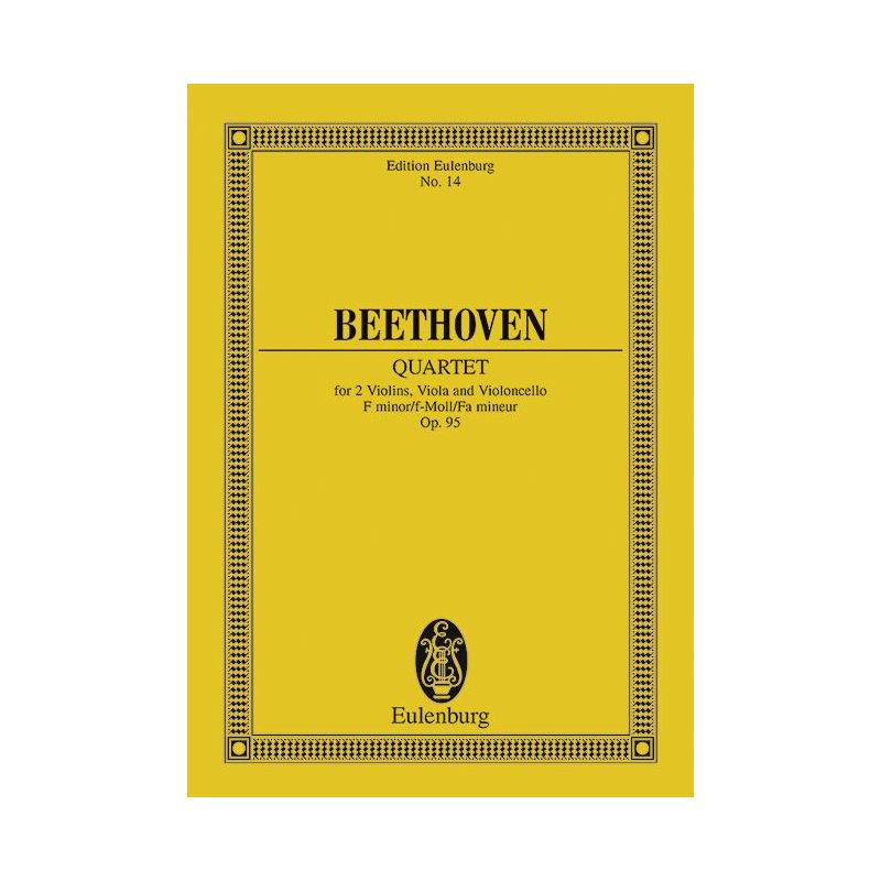 Beethoven, Ludwig van - String Quartet F minor op. 95
