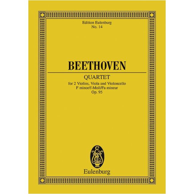 Beethoven, Ludwig van - String Quartet F minor op. 95