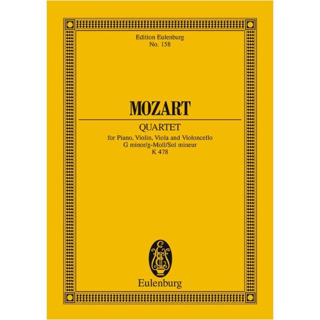 Mozart, Wolfgang Amadeus - Piano Quartet G minor KV 478