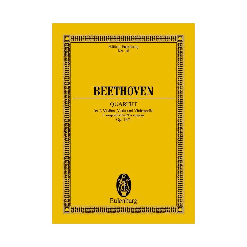Beethoven, Ludwig van - String Quartet F major op. 18/1