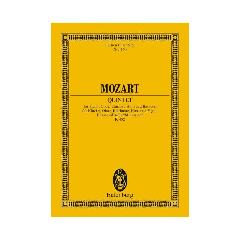 Mozart, Wolfgang Amadeus - Quintet Eb major KV 452