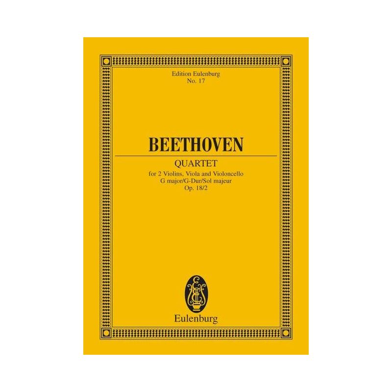 Beethoven, Ludwig van - String Quartet G major op. 18/2