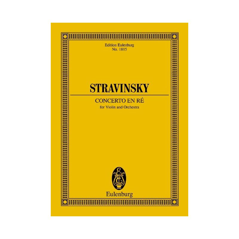 Stravinsky, Igor - Concerto en ré - Concerto in D
