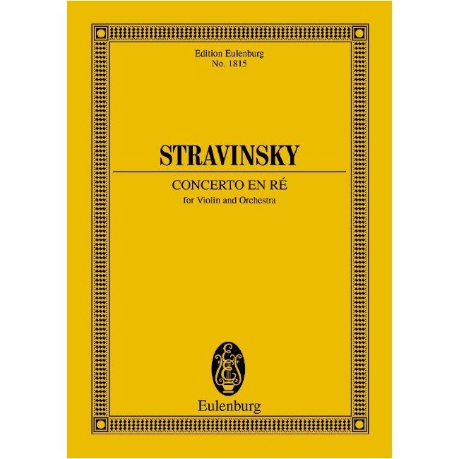 Stravinsky, Igor - Concerto en ré - Concerto in D