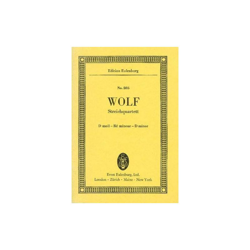 Wolf, Hugo Philipp Jakob - String Quartet D minor
