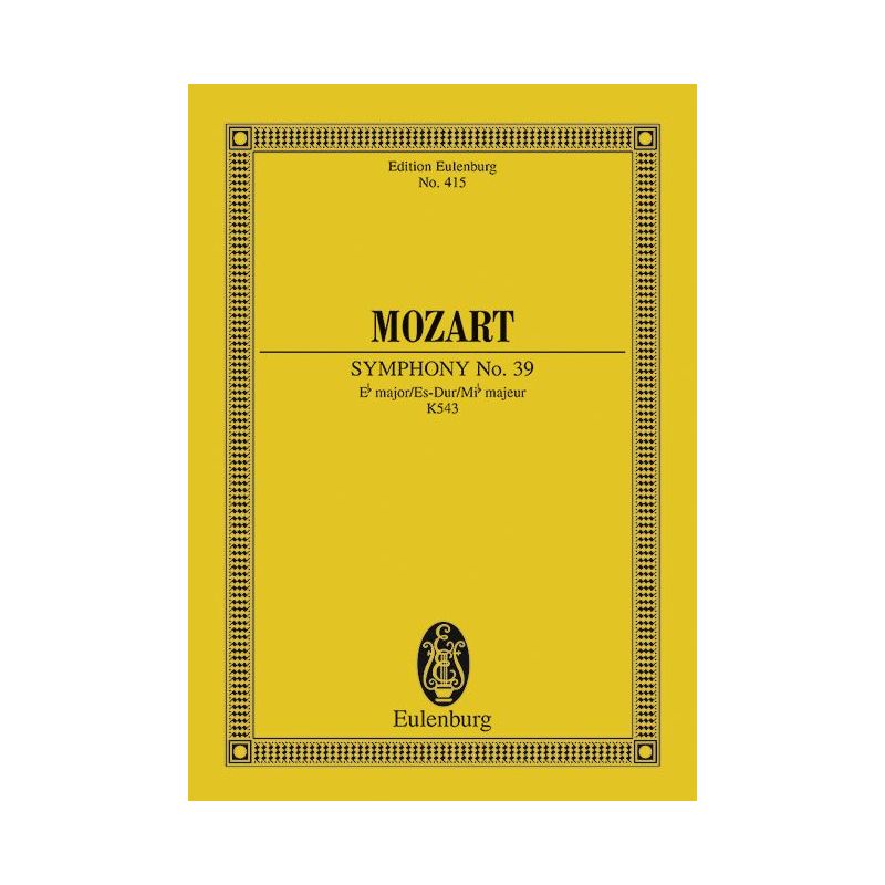 Mozart, Wolfgang Amadeus - Symphony No. 39 Eb major KV 543