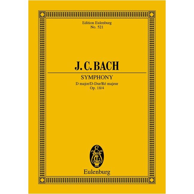 Bach, Johann Christian - Symphony D major op. 18/4