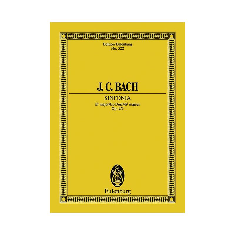 Bach, Johann Christian - Symphony Eb major op. 9/2