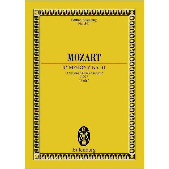 Mozart, Wolfgang Amadeus - Symphony No. 31 D major KV 297