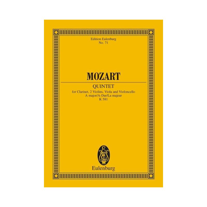 Mozart, Wolfgang Amadeus - Quintet A major KV 581