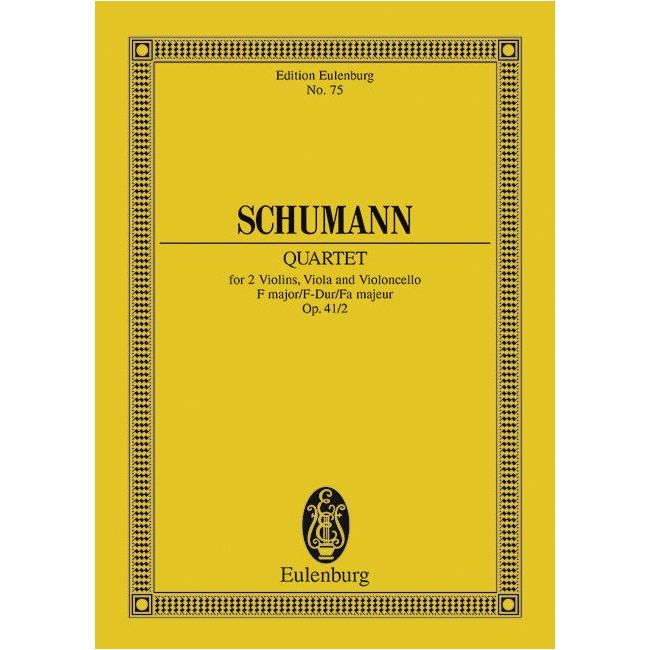 Schumann, Robert - String Quartet F major op. 41/2