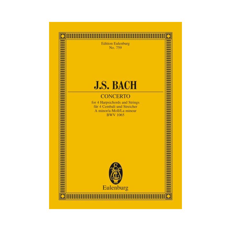 Bach, Johann Sebastian - Concerto A minor BWV 1065