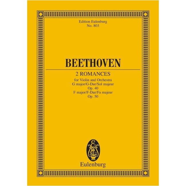 Beethoven, Ludwig van - 2 Romances G major and F major op. 40 / op. 50