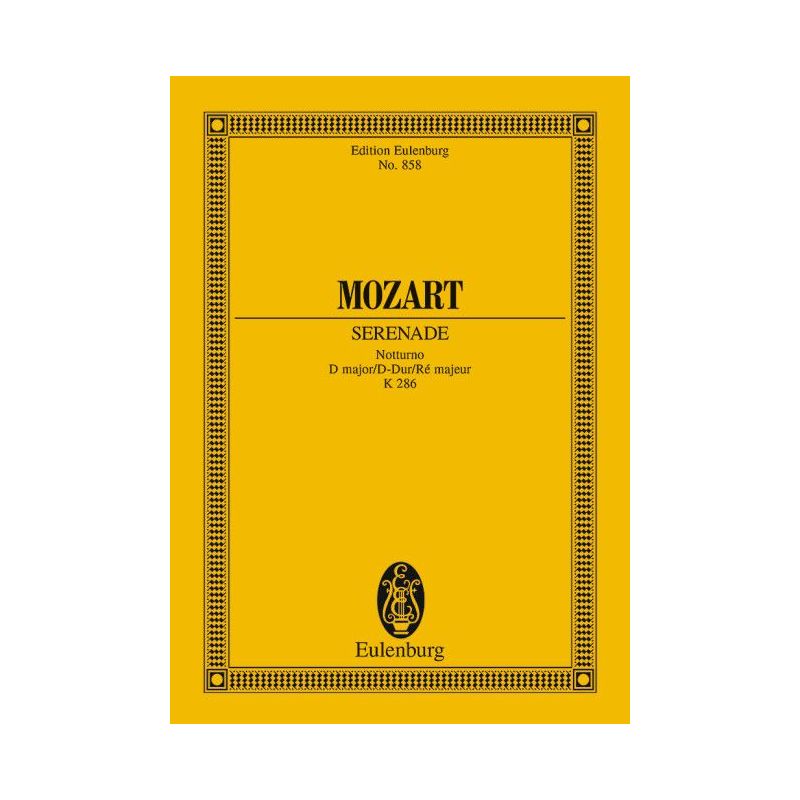 Mozart, Wolfgang Amadeus - Serenade No. 8 D major KV 286