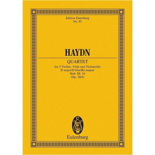 Haydn, Joseph - String Quartet D major op. 20/4 Hob. III: 34