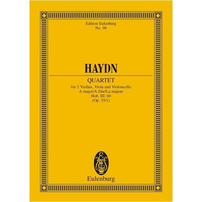 Haydn, Joseph - String Quartet A major op. 55/1 Hob. III: 60