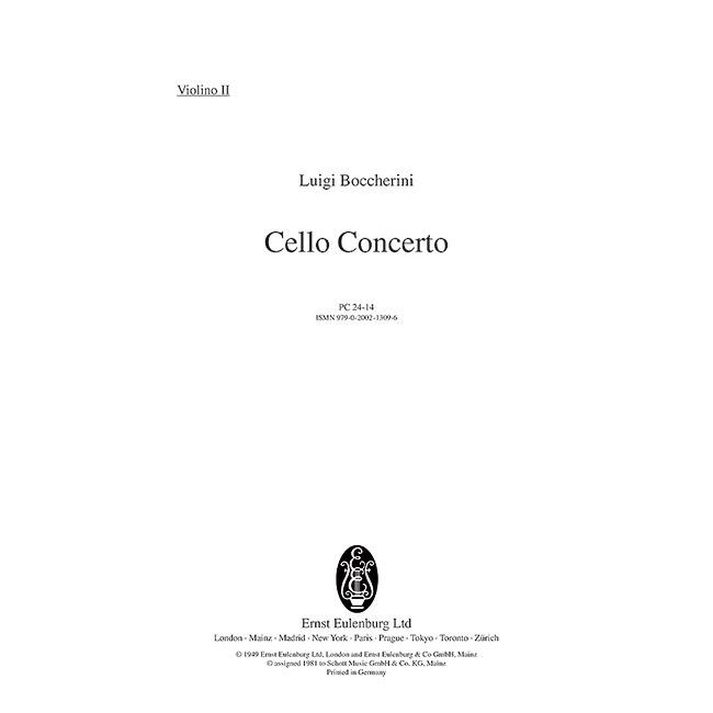 Boccherini, Luigi - Concerto Bb Major G 482