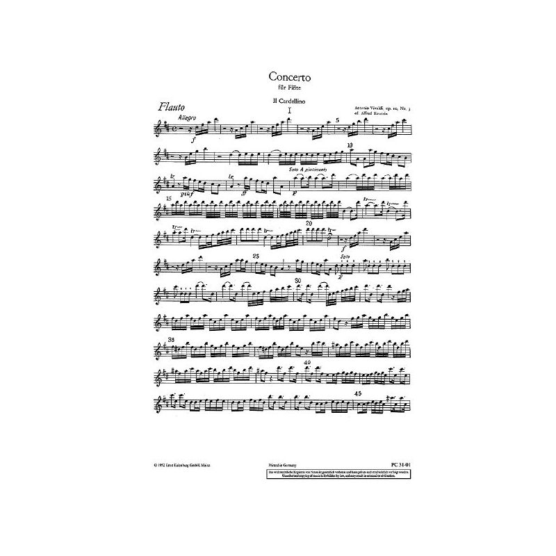Vivaldi, Antonio - Concerto D major op. 10/3 RV 428/PV 155