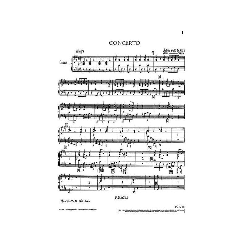 Vivaldi, Antonio - Concerto D Major op. 7/11 RV 208 / PV 151