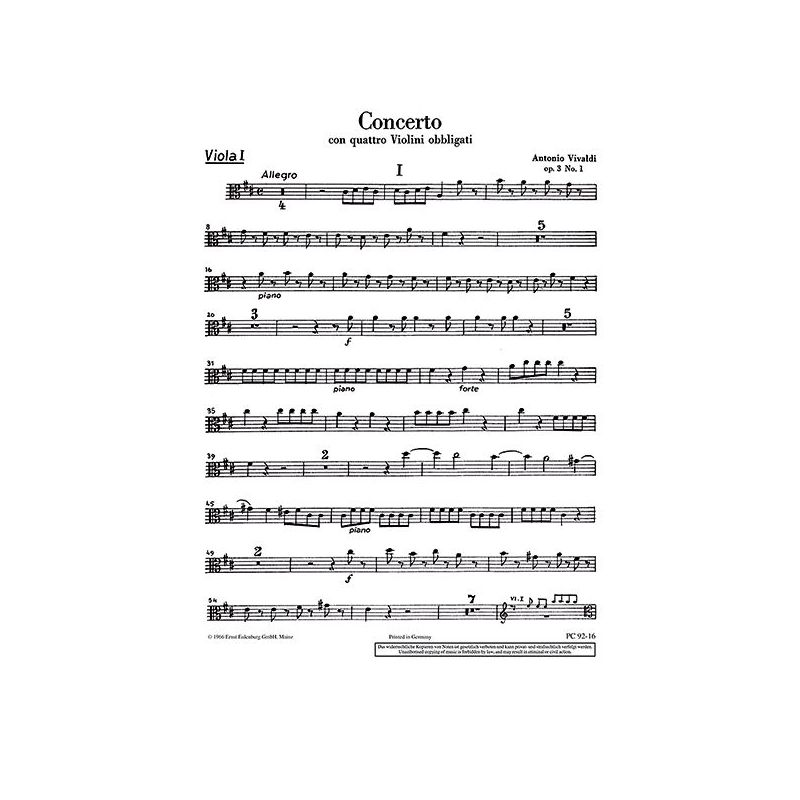 Vivaldi, Antonio - L'Estro Armonico op. 3/1 RV 549 / PV 146