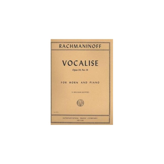 Rachmaninoff, Sergei Wassiljewitsch - Vocalise op. 34/14