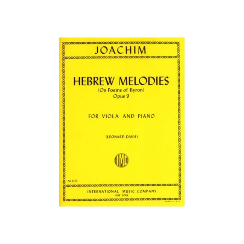 Joachim, Joseph - Hebrew Melodies (on poems of Byron) op.9 