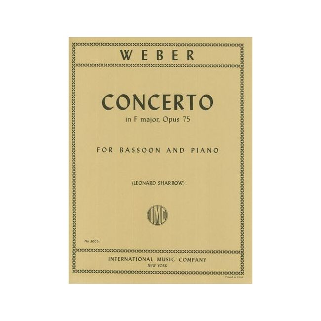 Weber, Carl Maria von - Concerto F major op. 75 
