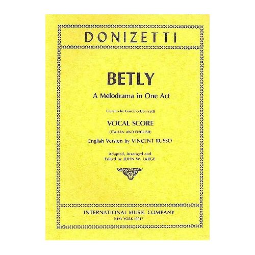 Donizetti, Gaetano - Betly 